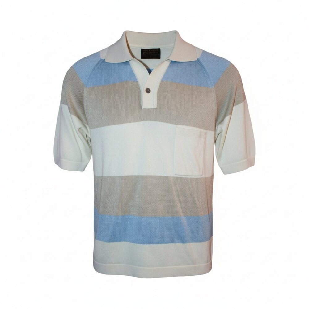 Vtg. 1970s MEN'S Jersey Knit pullover TOP by VAN HEUSEN, COLESETA, Size Large